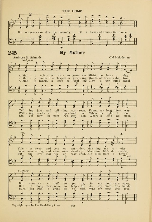 The Church School Hymnal page 211