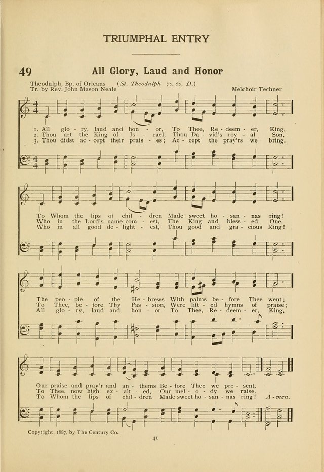 The Church School Hymnal page 41