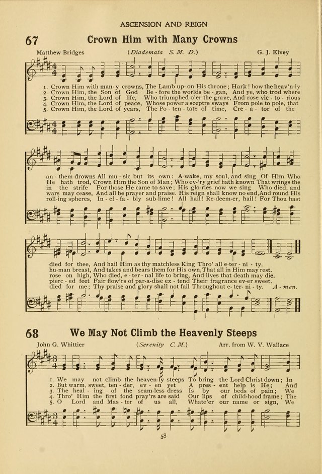 The Church School Hymnal page 58