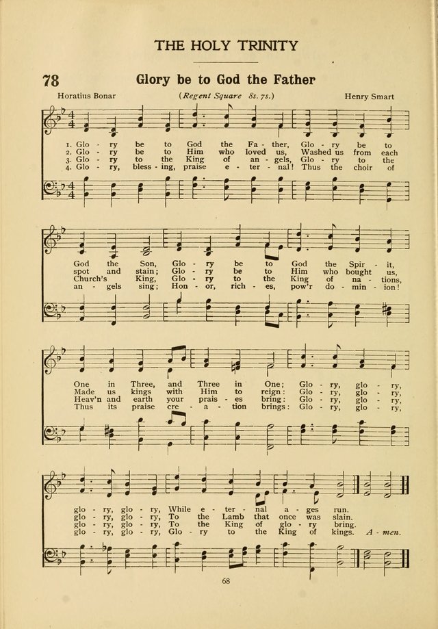 The Church School Hymnal page 68