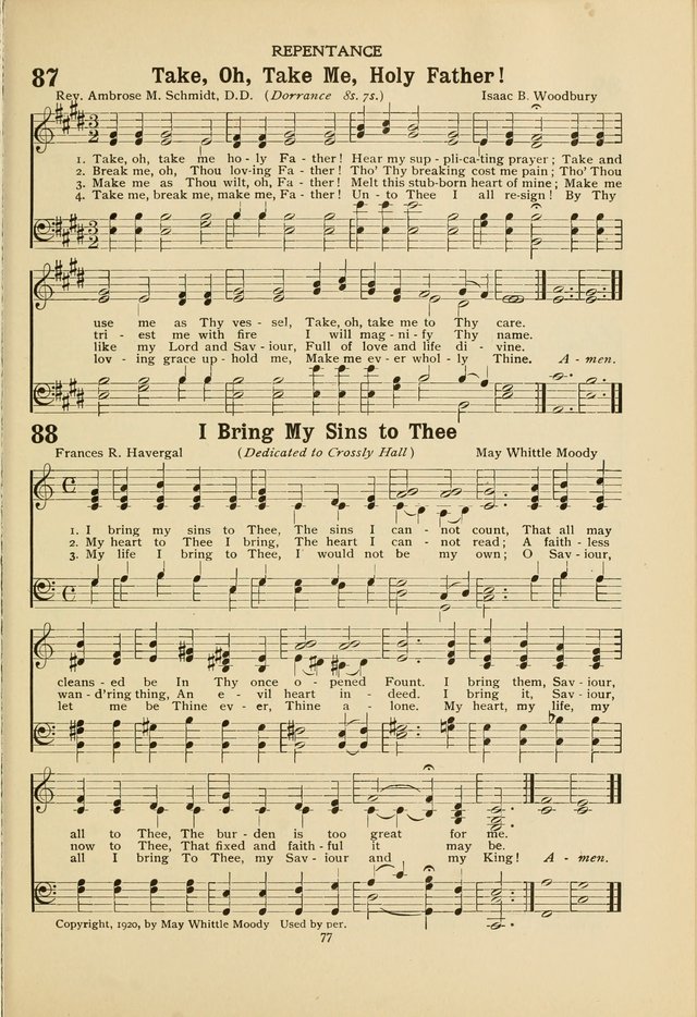 The Church School Hymnal page 77