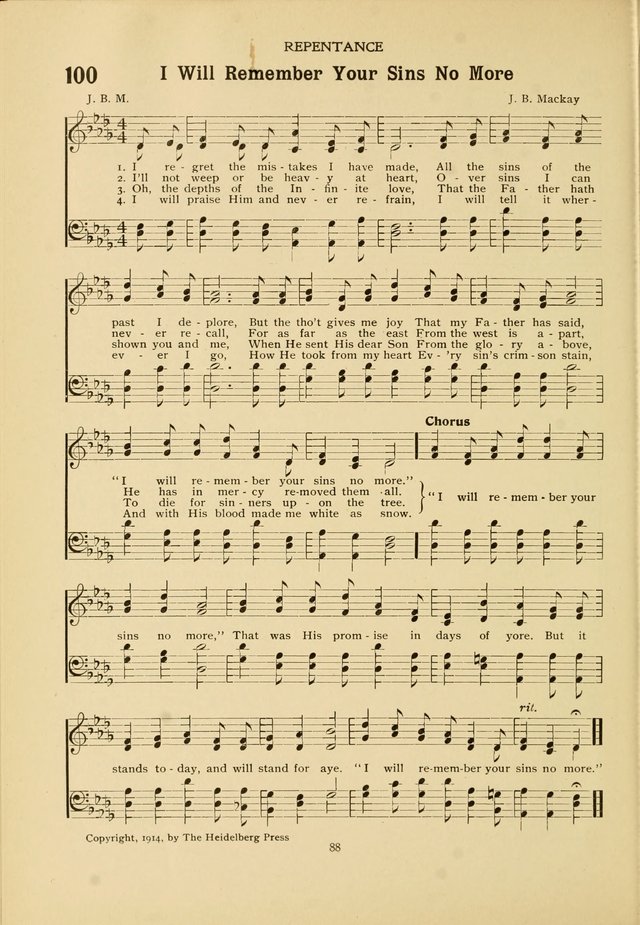 The Church School Hymnal page 88