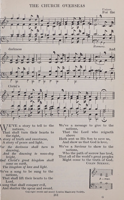 The Church and School Hymnal page 161
