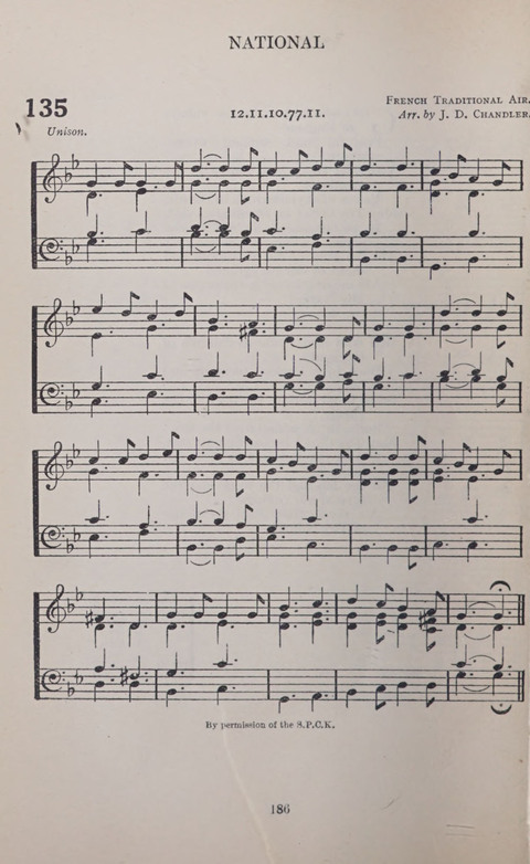 The Church and School Hymnal page 186