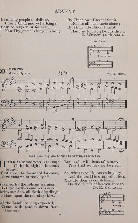 The Church and School Hymnal page 21