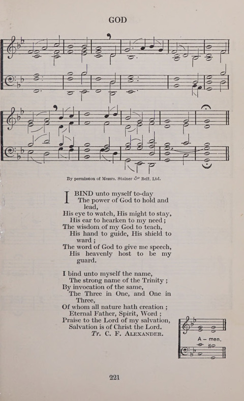 The Church and School Hymnal page 221