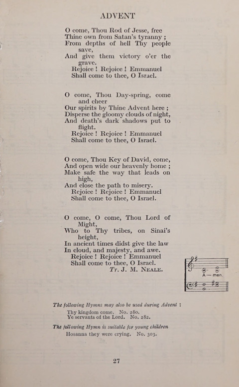 The Church and School Hymnal page 27