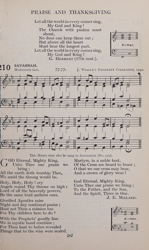 The Church and School Hymnal page 287