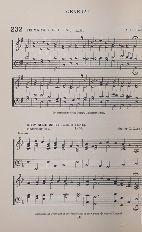 The Church and School Hymnal page 316