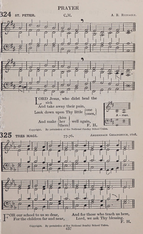 The Church and School Hymnal page 437