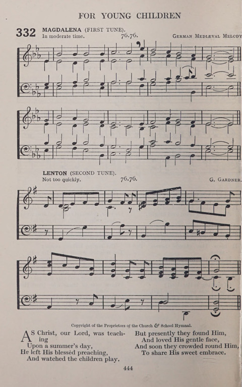 The Church and School Hymnal page 444