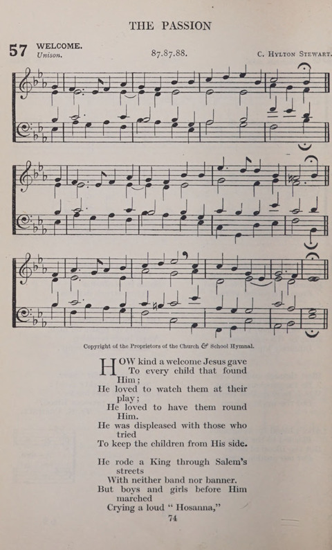The Church and School Hymnal page 74
