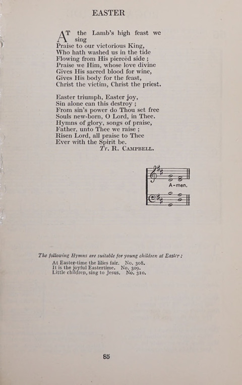 The Church and School Hymnal page 85