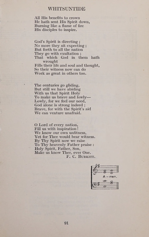 The Church and School Hymnal page 91