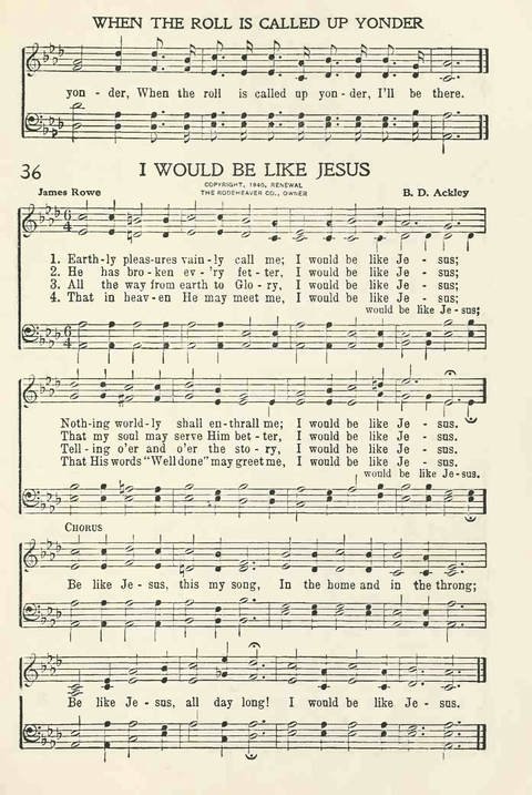 Church Service Hymns page 33