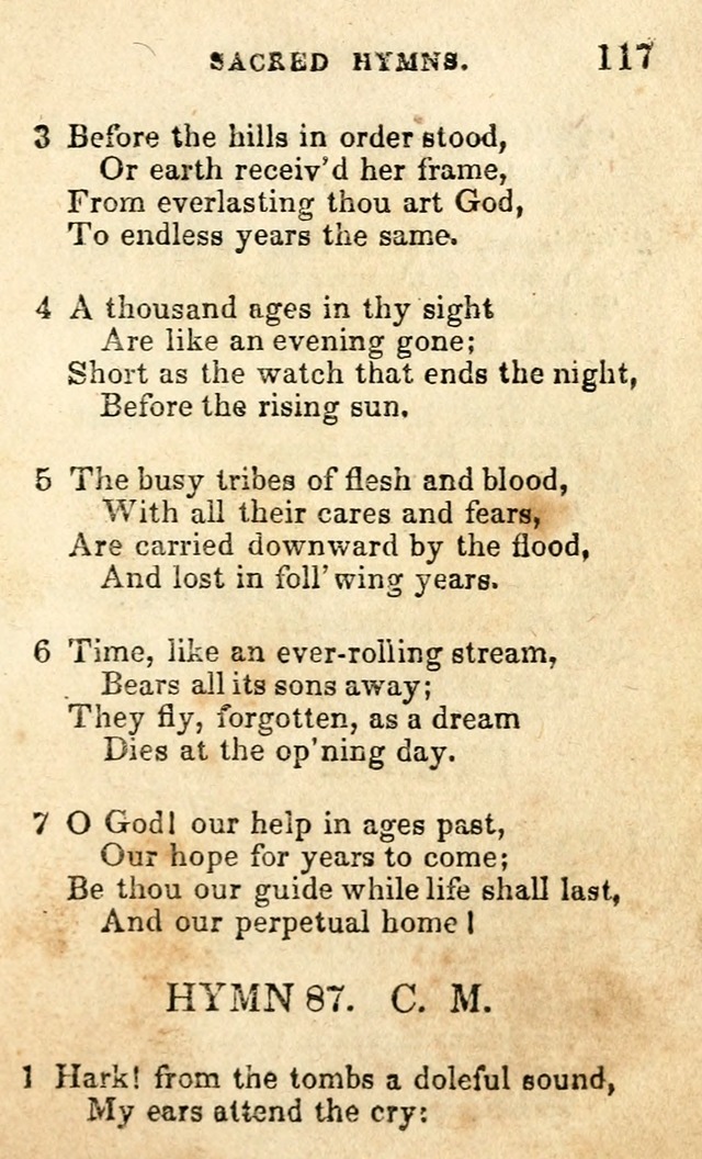 A Collection of Sacred Hymns, for the Church of the Latter Day Saints page 117