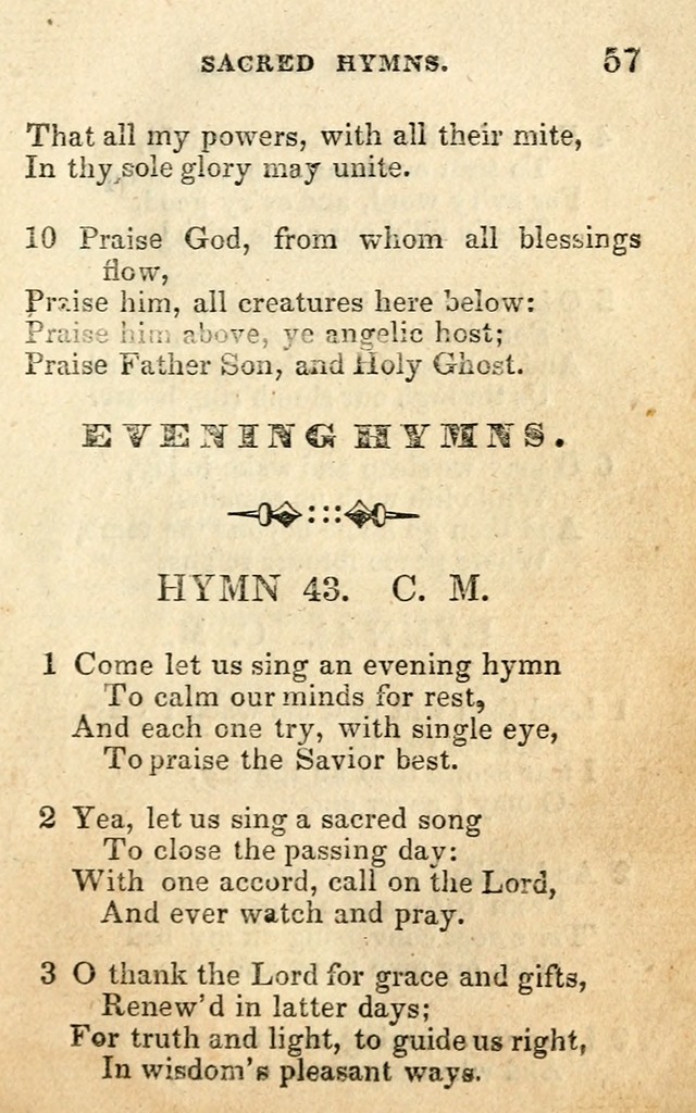 A Collection of Sacred Hymns, for the Church of the Latter Day Saints page 57