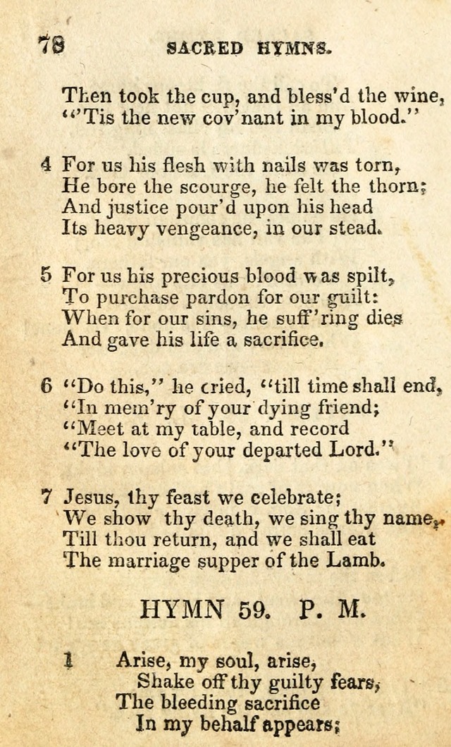 A Collection of Sacred Hymns, for the Church of the Latter Day Saints page 78