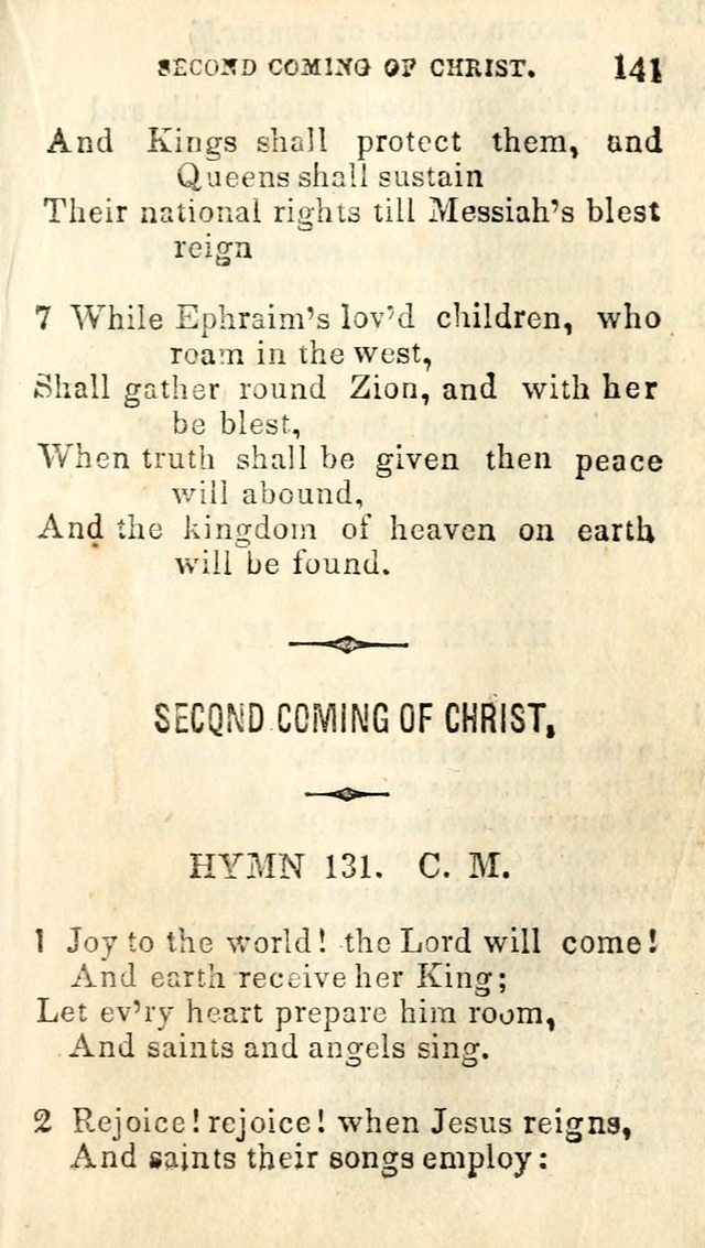 A Collection of Sacred Hymns, for the Church of Jesus Christ of Latter Day Saints page 143