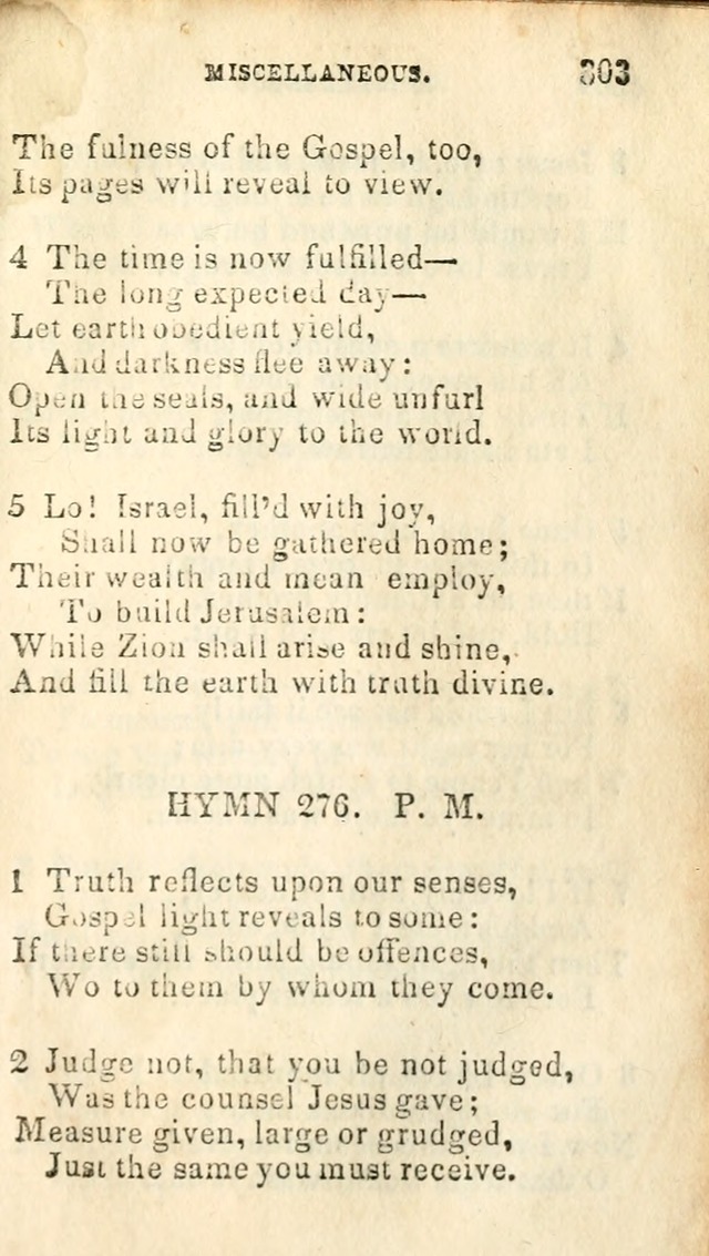 A Collection of Sacred Hymns, for the Church of Jesus Christ of Latter Day Saints page 305