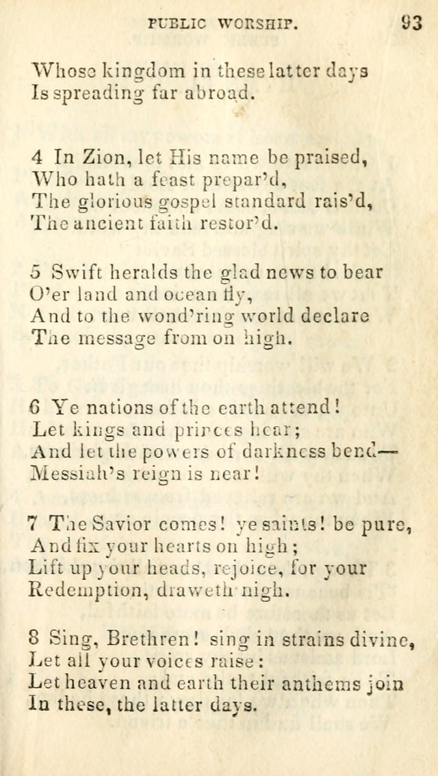 A Collection of Sacred Hymns, for the Church of Jesus Christ of Latter Day Saints page 95