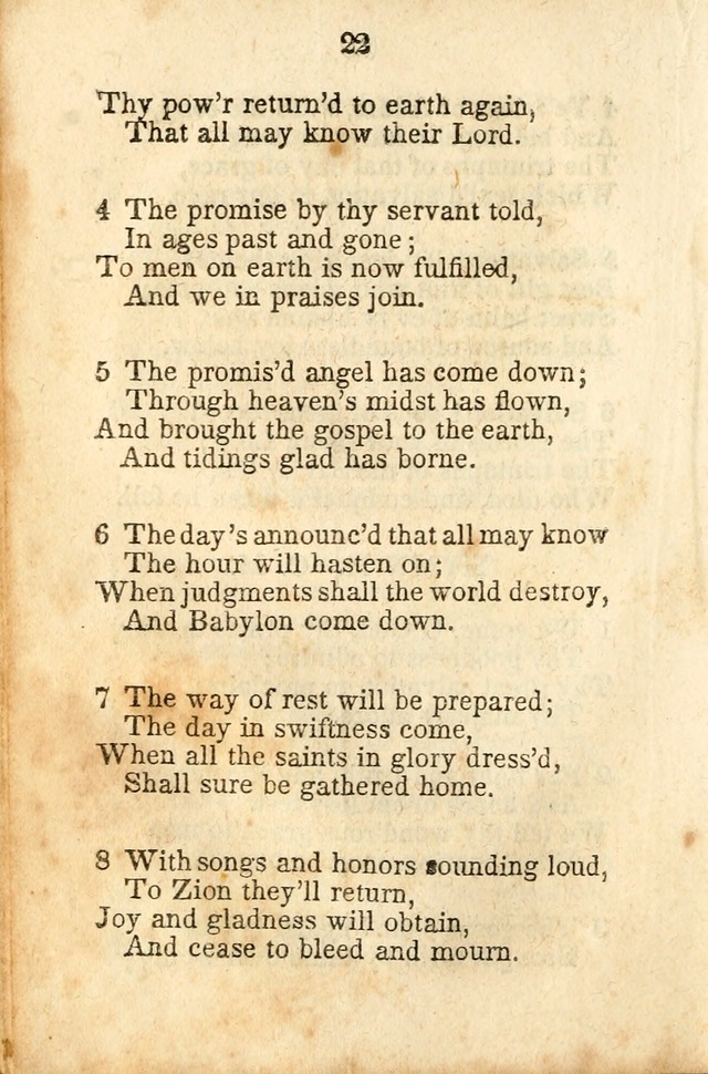 A Collection of Sacred Hymns for the Church of Jesus Christ of Latter-Day  Saints page 23