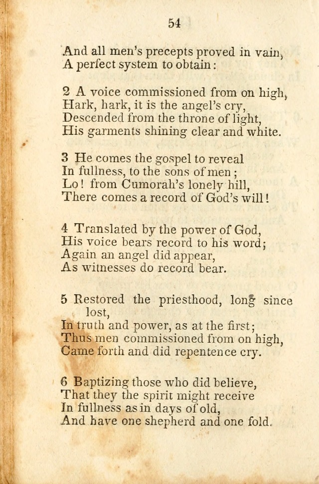 A Collection of Sacred Hymns for the Church of Jesus Christ of Latter-Day  Saints page 55