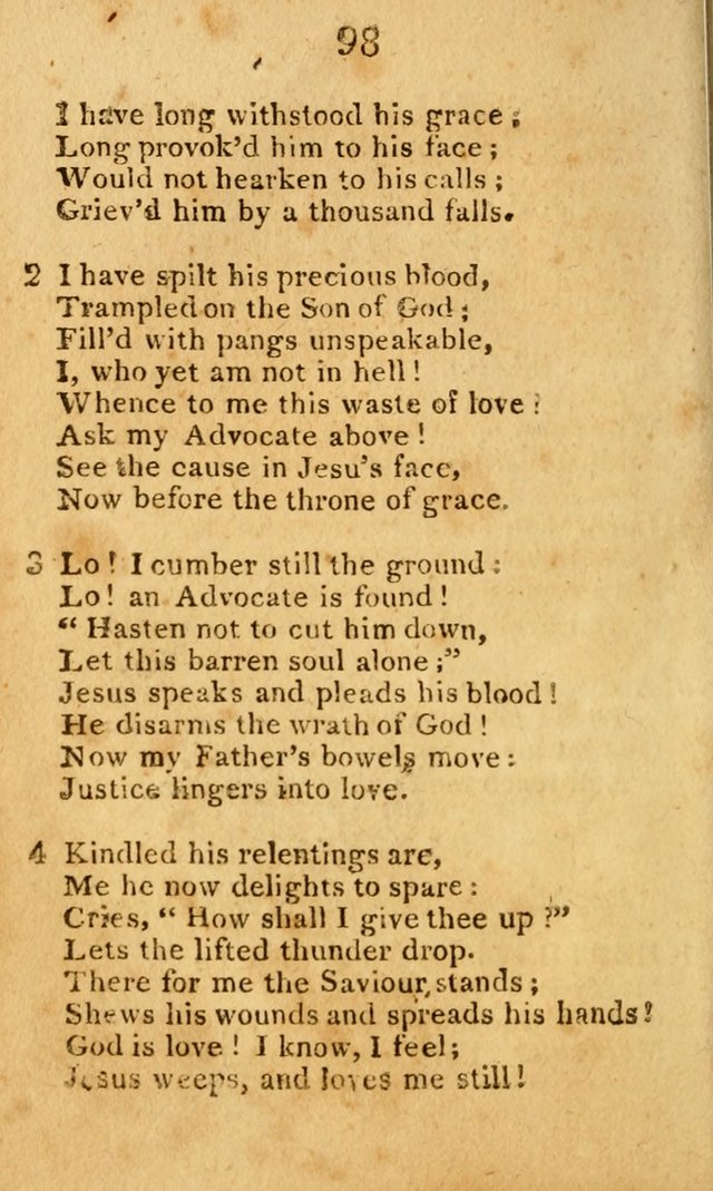 A Choice Selection of Hymns and Spiritual Songs: designed for the use of  the pious page 100