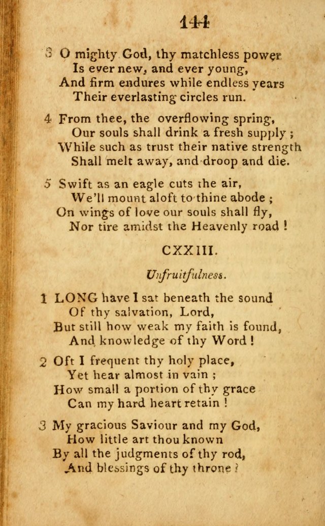 A Choice Selection of Hymns and Spiritual Songs: designed for the use of  the pious page 146