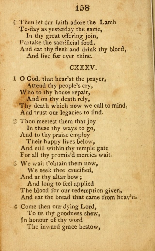 A Choice Selection of Hymns and Spiritual Songs: designed for the use of  the pious page 160