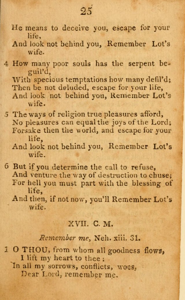 A Choice Selection of Hymns and Spiritual Songs: designed for the use of  the pious page 25