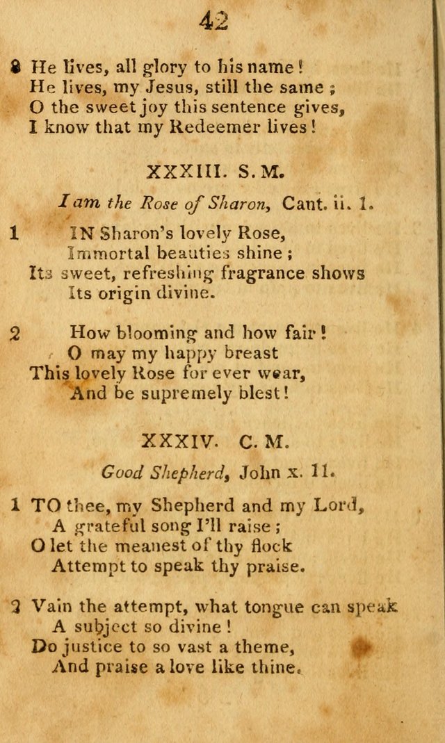A Choice Selection of Hymns and Spiritual Songs: designed for the use of  the pious page 44