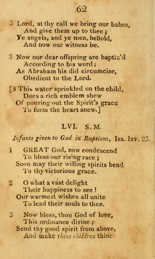 A Choice Selection of Hymns and Spiritual Songs: designed for the use of  the pious page 64