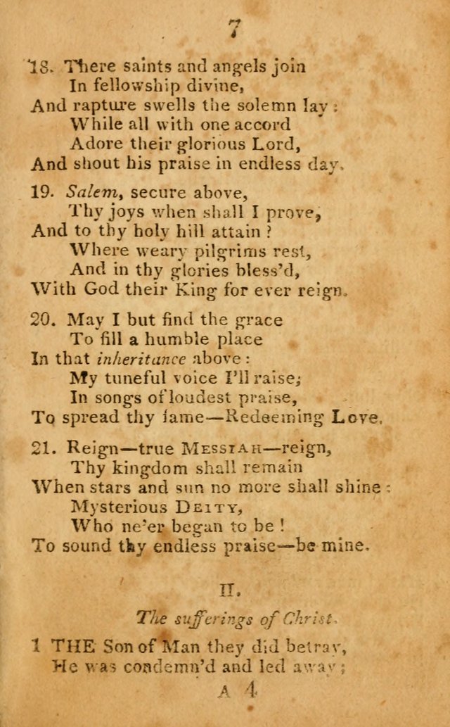 A Choice Selection of Hymns and Spiritual Songs: designed for the use of  the pious page 7