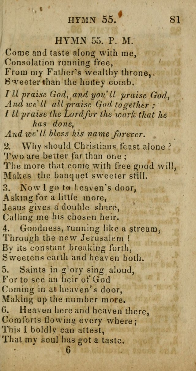 A Choice Selection of Hymns and Spiritual Songs, Designed to Aid in the Devotions of Prayer, Conference, and Camp-Meetings page 92
