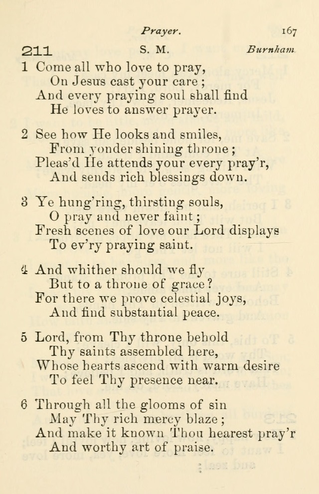 A Choice Selection of Hymns and Spiritual Songs for the use of the Baptist Church and all lovers of song page 170