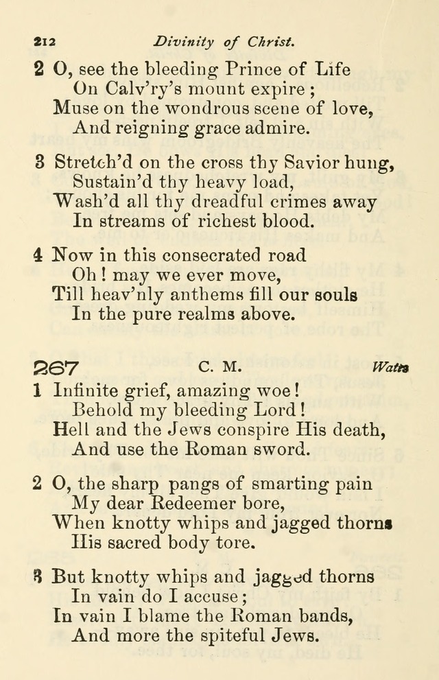 A Choice Selection of Hymns and Spiritual Songs for the use of the Baptist Church and all lovers of song page 215