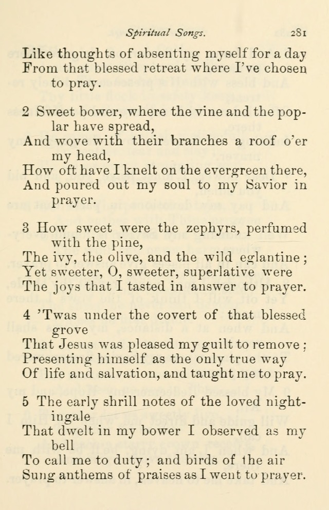 A Choice Selection of Hymns and Spiritual Songs for the use of the Baptist Church and all lovers of song page 284