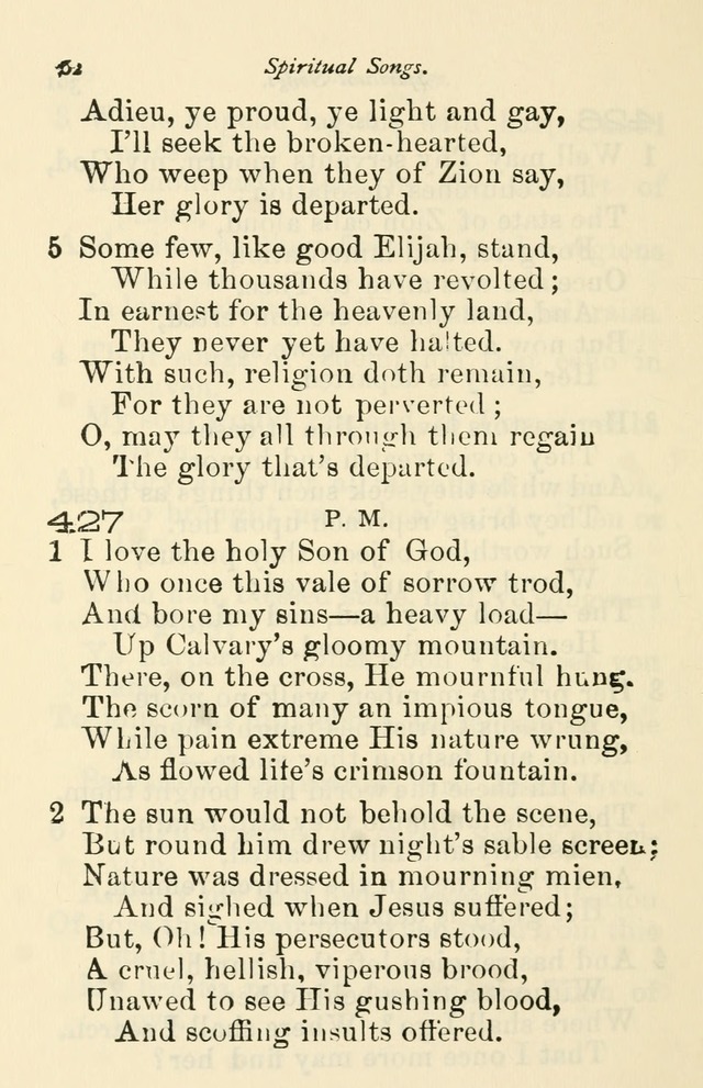 A Choice Selection of Hymns and Spiritual Songs for the use of the Baptist Church and all lovers of song page 365
