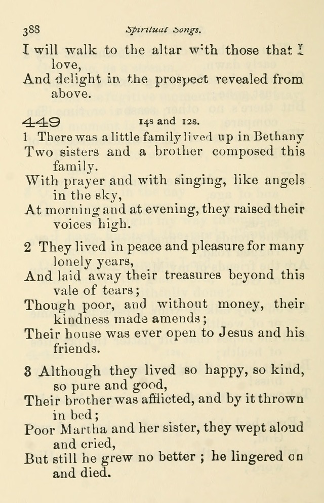 A Choice Selection of Hymns and Spiritual Songs for the use of the Baptist Church and all lovers of song page 391