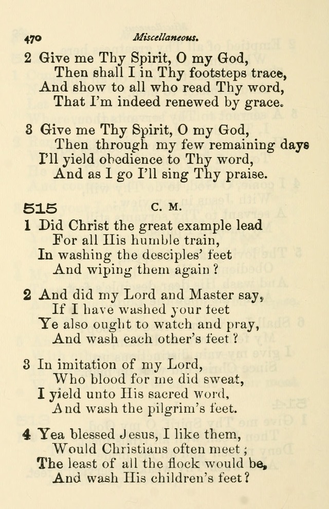 A Choice Selection of Hymns and Spiritual Songs for the use of the Baptist Church and all lovers of song page 473
