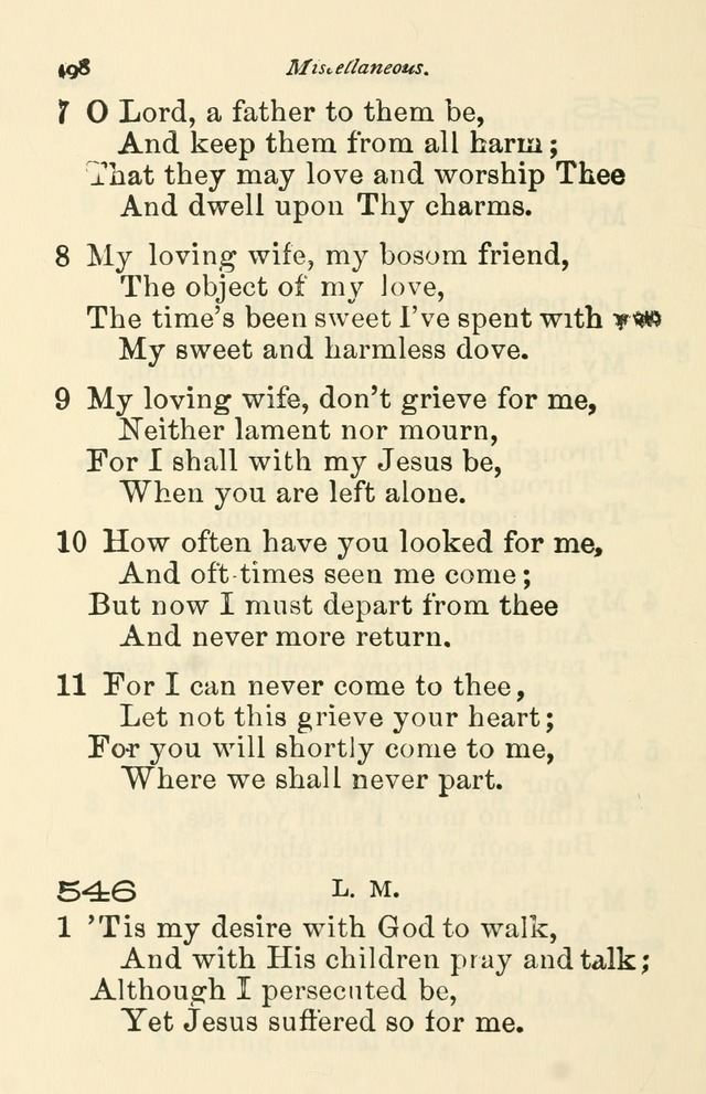 A Choice Selection of Hymns and Spiritual Songs for the use of the Baptist Church and all lovers of song page 501