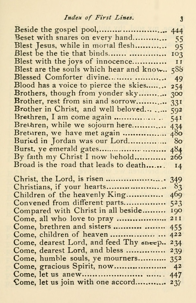A Choice Selection of Hymns and Spiritual Songs for the use of the Baptist Church and all lovers of song page 550