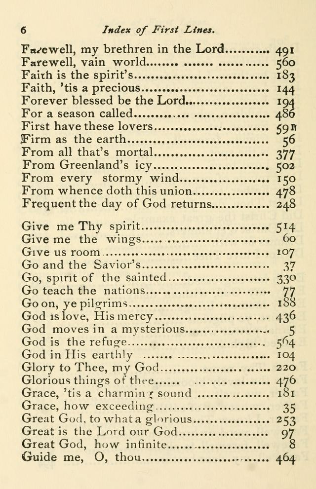 A Choice Selection of Hymns and Spiritual Songs for the use of the Baptist Church and all lovers of song page 553