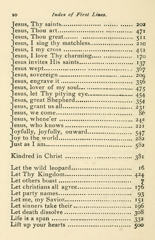 A Choice Selection of Hymns and Spiritual Songs for the use of the Baptist Church and all lovers of song page 557