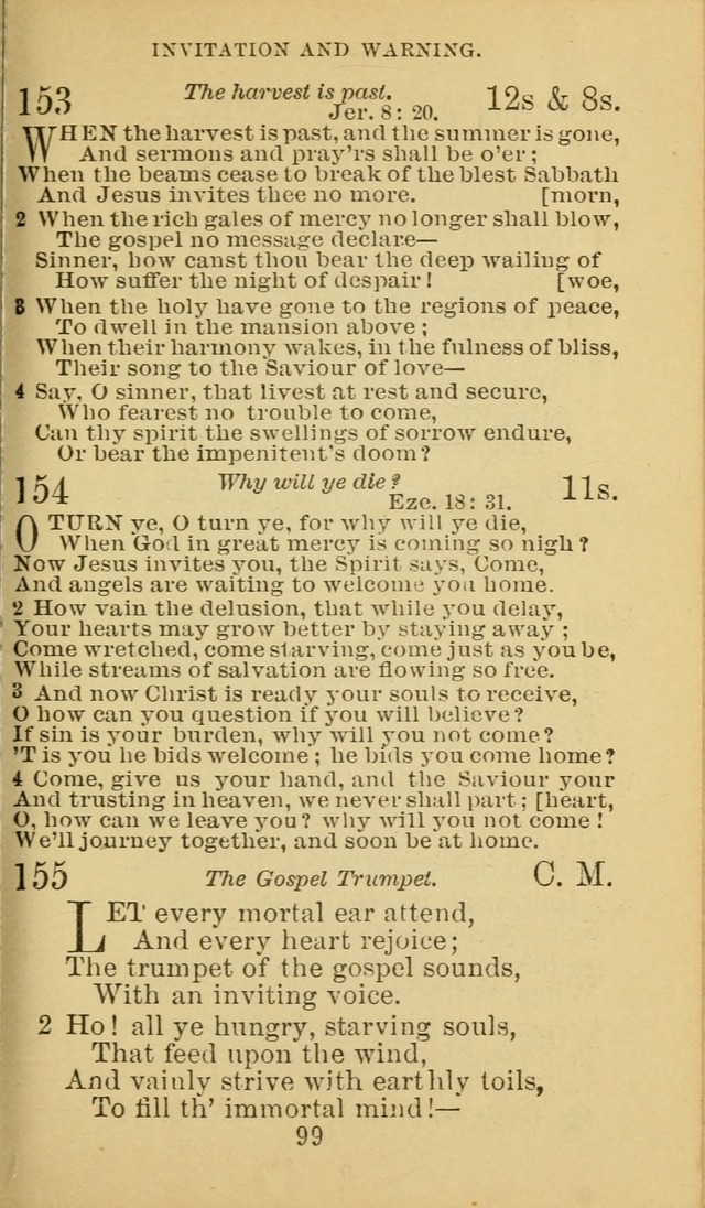 A Collection of Spiritual Hymns: adapted to the Various Kinds of Christian Worship, and especially designed for the use of the Brethren in Christ. 2nd ed. page 101