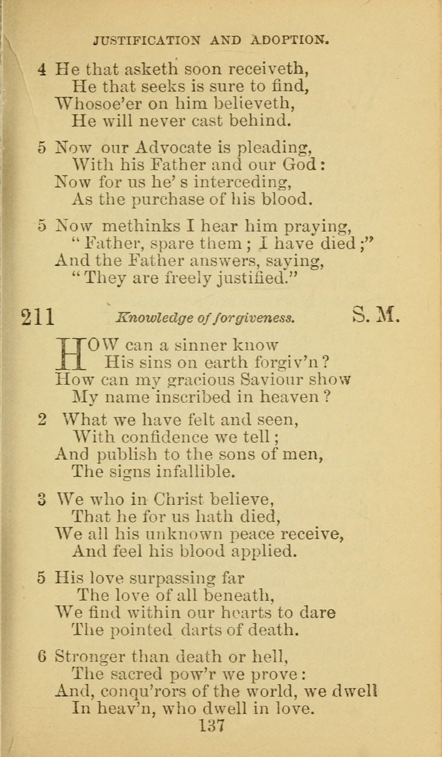 A Collection of Spiritual Hymns: adapted to the Various Kinds of Christian Worship, and especially designed for the use of the Brethren in Christ. 2nd ed. page 139