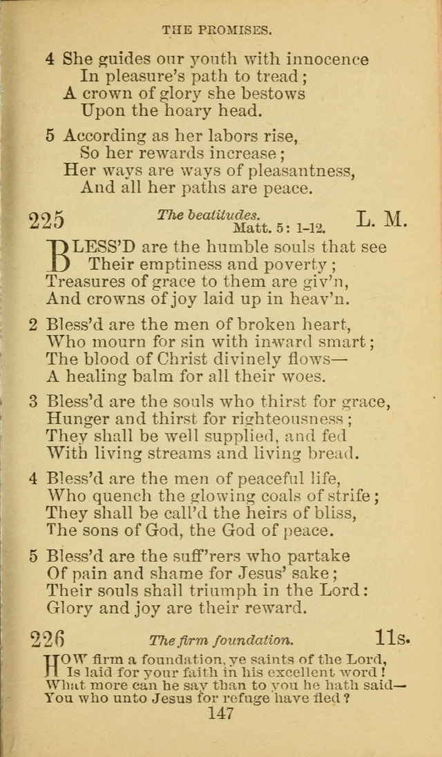 A Collection of Spiritual Hymns: adapted to the Various Kinds of Christian Worship, and especially designed for the use of the Brethren in Christ. 2nd ed. page 149