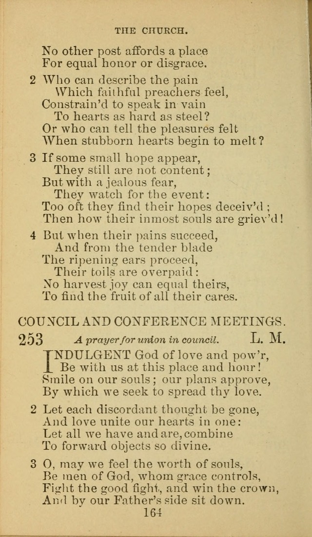 A Collection of Spiritual Hymns: adapted to the Various Kinds of Christian Worship, and especially designed for the use of the Brethren in Christ. 2nd ed. page 166