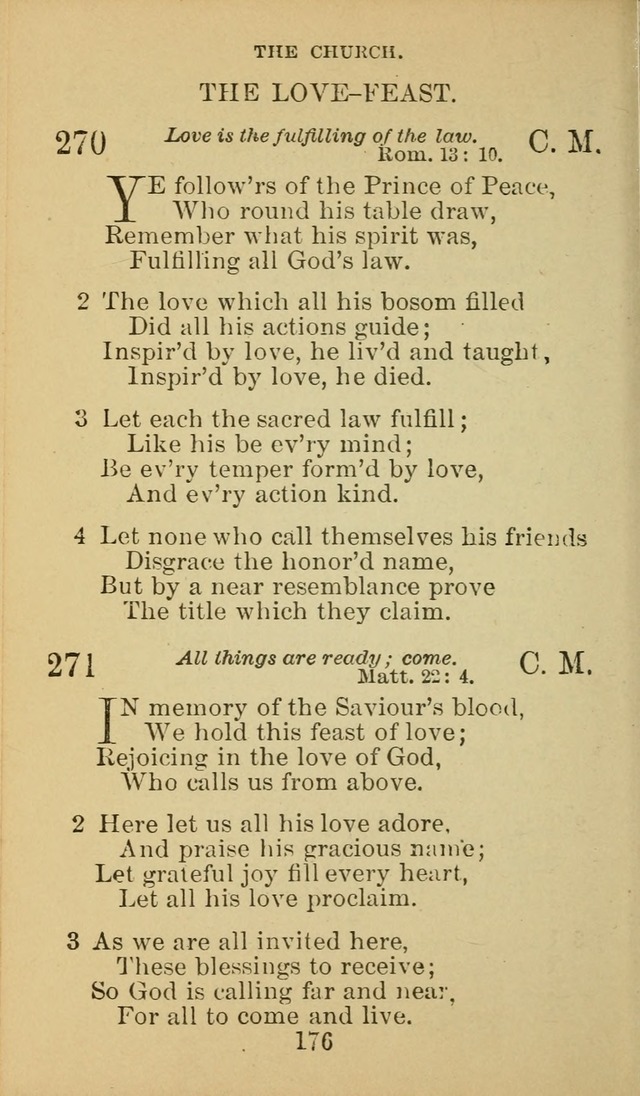 A Collection of Spiritual Hymns: adapted to the Various Kinds of Christian Worship, and especially designed for the use of the Brethren in Christ. 2nd ed. page 178